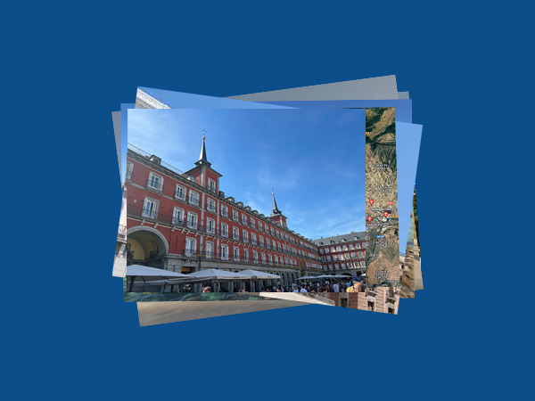 Walking Tour 4K pela Plaza Mayor em Madrid